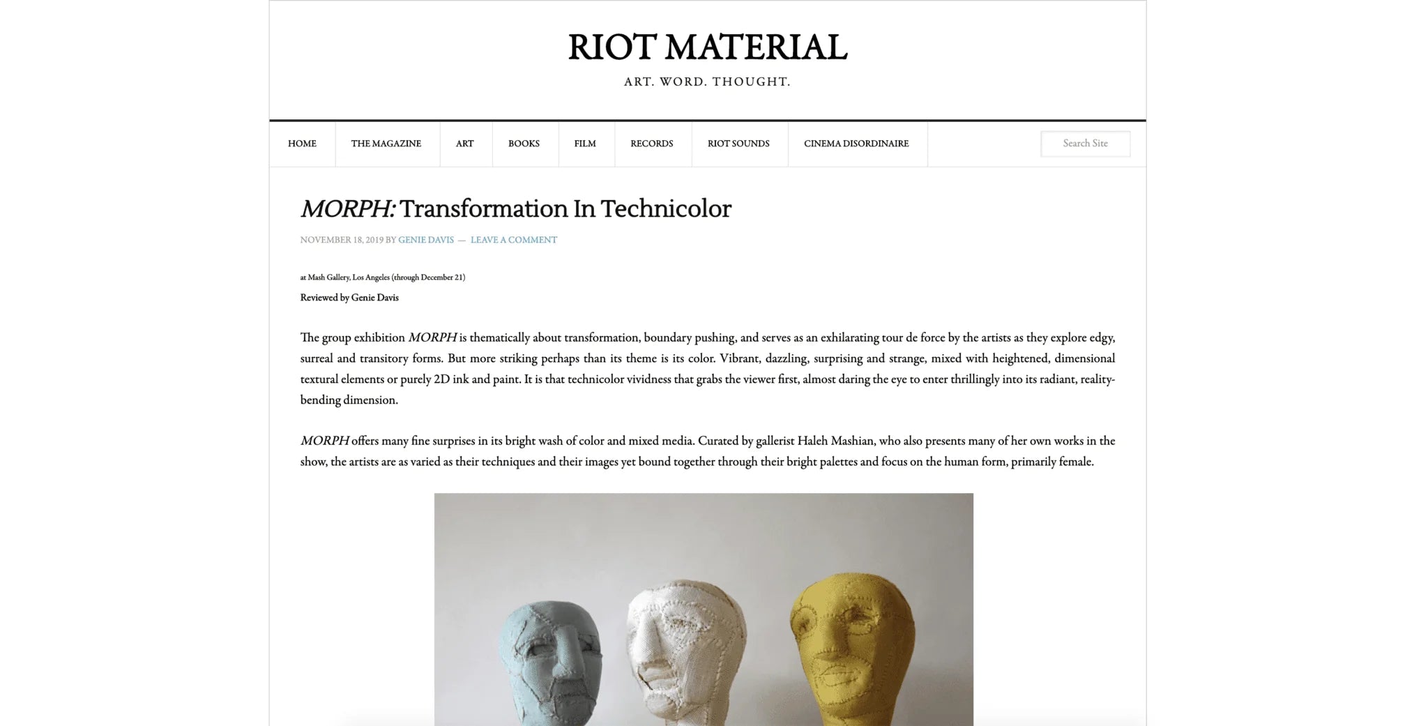 MORPH: Transformation In Technicolor