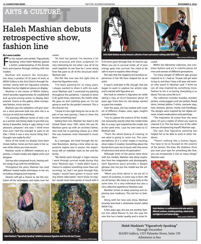 LA DOWNTOWN NEWS – HALEH MASHIAN FEATURE