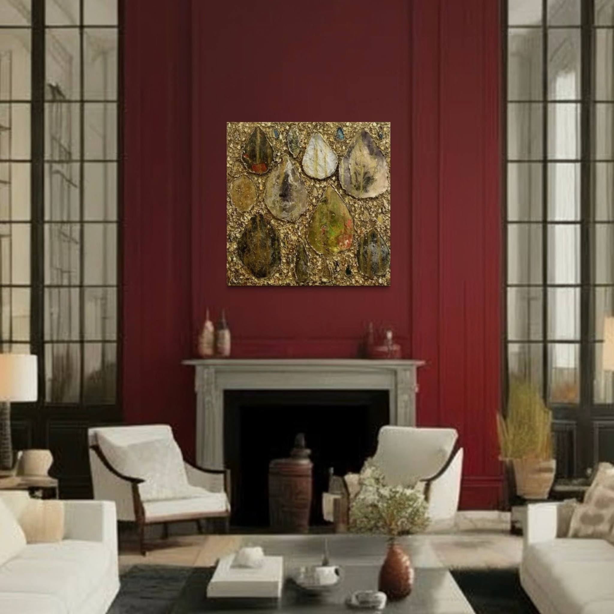 Dancing in Shimmering Rain (Gold)